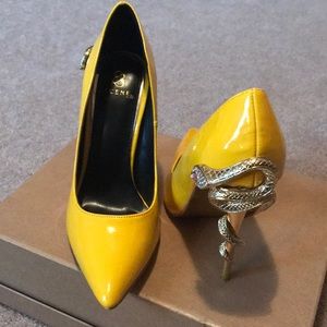 Yellow stilettos